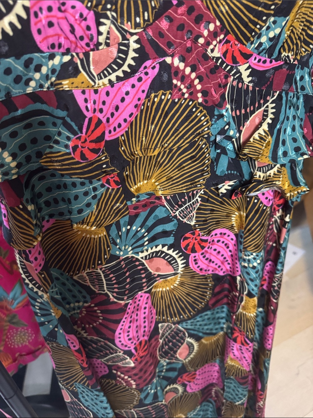 FARM Rio Shell Mix Midi Dress - Picture 6 of 11